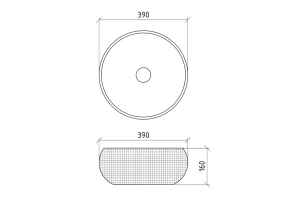 Раковина накладная Armadi Art NeoArt 39 золото - 2