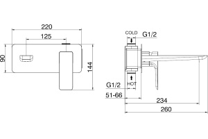 Смеситель для раковины Allen Brau Infinity черный матовый - 3