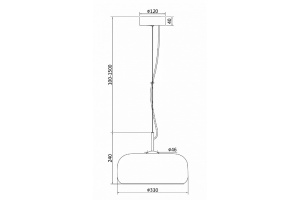 Подвесной светодиодный светильник Maytoni Madmen MOD127PL-L6AM - 2