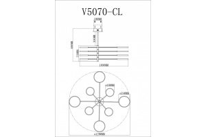 Люстра на штанге Moderli Run V5070-CL - 2