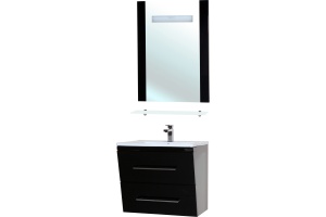 Мебель для ванной Bellezza Берта подвесная 60 черная