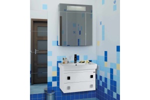 Мебель для ванной Vod-Ok Квадро 60 белая - 2