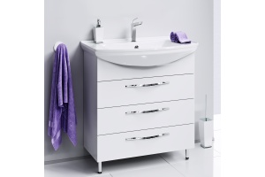 Тумба для комплекта Aqwella Allegro 75 с 3 ящиками - 2