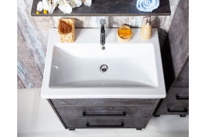 Тумба с раковиной Бриклаер Чили 60 цемент - 3