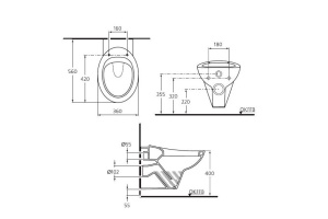 Подвесной унитаз Ideal Standard Avance (W707401) - 2