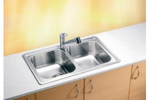 Мойка ELEGANT 40 SAT-90 810X510 в компл.с сифоном 1130555, - 2