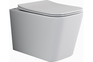 Унитаз подвесной Ceramica Nova Cubic с микролифтом, безободковый CN1806