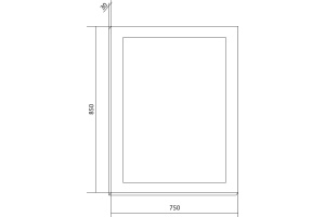 Зеркало Бриклаер Вега 75 с подсветкой - 3