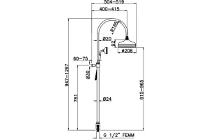 Душевая стойка Gattoni Pd (4293/PDC0cr) - 2