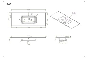 Раковина мебельная BelBagno 120 белый - 3