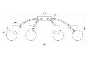 Потолочная люстра F-promo Canvas 3096-8P - 3