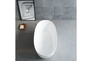 Ванна из искусственного камня Vincea 170х75 белый матовый - 2