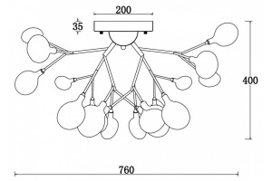 Потолочная люстра Freya Florencia FR5049CL-27G - 2