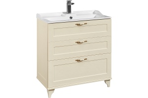 Комплект мебели напольный Aquaton Леон 80 бежевый - 2