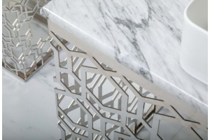 Консоль под раковину Armadi Art Aura 110 хром  - 3