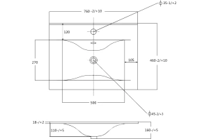 Раковина мебельная Sanvit 75 белый - 2