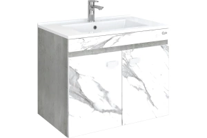 Тумба под раковину Onika Марбл 75 мрамор/камень бетонный (107517)