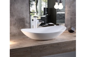 Раковина накладная CeramaLux N 46 см белый матовый (7811MW) - 2