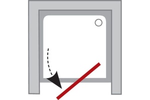 Душевая дверь Ravak Pivot 100 см (03GA0U00Z1) - 2