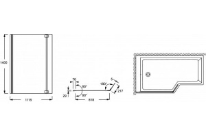 Шторка на ванну Jacob Delafon Bain-Douche Neo E4930-GA - 2