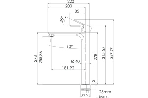 Смеситель для раковины Remer Energy EY11L - 2