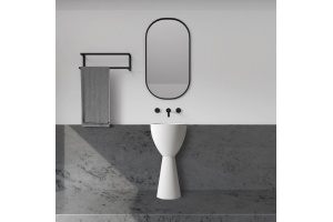 Раковина отдельностоящая ABBER Stein AS2507 белая матовая - 2