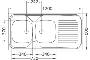 Мойка кухонная Alveus Classic 100 правая - 3