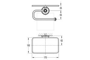 Swedbe Terracotta Art Держатель для туалетной бумаги с подставкой 2544 - 2