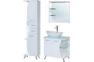 Зеркало Bellezza Рио 70 L белое - 2