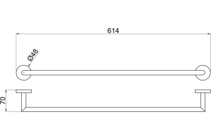 Полотенцедержатель Allen Brau Priority 6.31011-BN брашированный никель - 2