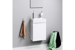 Тумба с раковиной Aqwella Leon MP 40 белая - 2