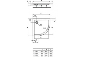 Поддон для душа Ideal Standard Hotline 80х80 белый - 3