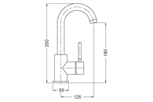 Смеситель Cezares Olimp LSM2 03/24 L для раковины - 2