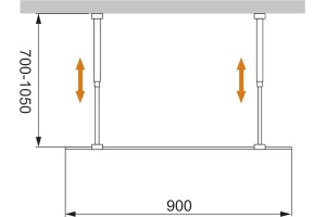 Душевая перегородка Cezares Liberta-L-2-90-GR-Cr - 3
