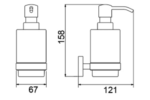 Дозатор Timo Saona 13039/03 черный - 2