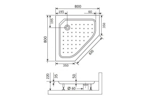 Поддон для душа RGW Style TR 80x80x21 - 2