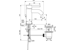 Смеситель для раковины Ideal Standard Ceraline хром - 2