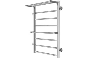 Водяной полотенцесушитель Terminus Анкона П8 500x800 с полкой Хром боковое подключение - 2