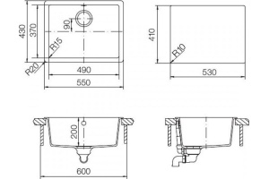 Мойка кухонная Schock Soho 60 (N-100) магнолия - 2