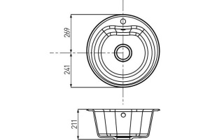 Мойка кухонная AQUATON Мида серая - 3