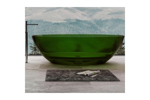 Ванна из полиэфирной смолы Abber Kristall 180х85 зеленая без гидромассажа