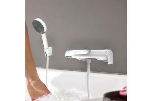 Смеситель для ванны Hansgrohe Vivenis белый матовый - 2