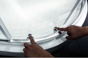 Душевой уголок Cezares Anima 120х100 хром стекло прозрачное - 3