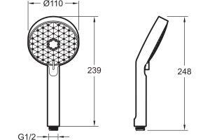 Душевая лейка Jacob Delafon Awaken E72415-BL - 2