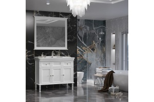 Зеркало Opadiris Кантара 105 белое матовое - 2