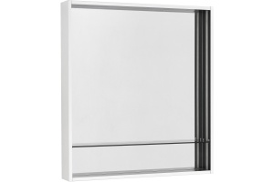 Зеркало Aquaton Ривьера 60 с подсветкой белый