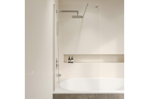 Шторка на ванну RGW Screens SC-051 90х150 профиль хром стекло прозрачное - 2