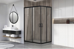 Душевой уголок Royal Bath HPD 110х80 профиль черный стекло прозрачное - 2