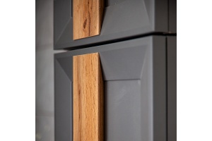 Ручка для шкафа Бриклаер Берлин 60 дуб золотой верх (4627125416293) - 2