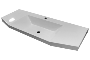 Тумба с раковиной Misty Терра 110 серая глянцевая - 3